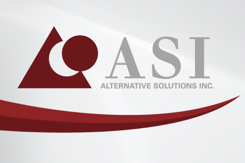 Our logo with a decorative "swoosh" design underneath.